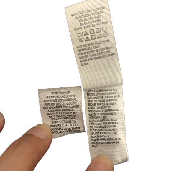 Lucky Brand Black Cargo Goth Grunge Pants Metal Eyelets Size 6/28 - Picture 5 of 7